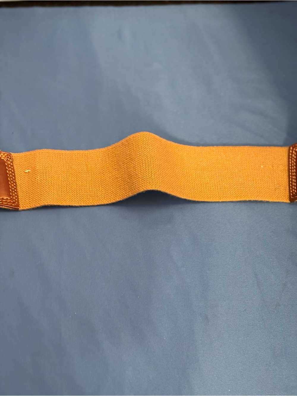 Stylish Linea Pelle brown genuine leather waist belt. Some staining see picture - Picture 13 of 15